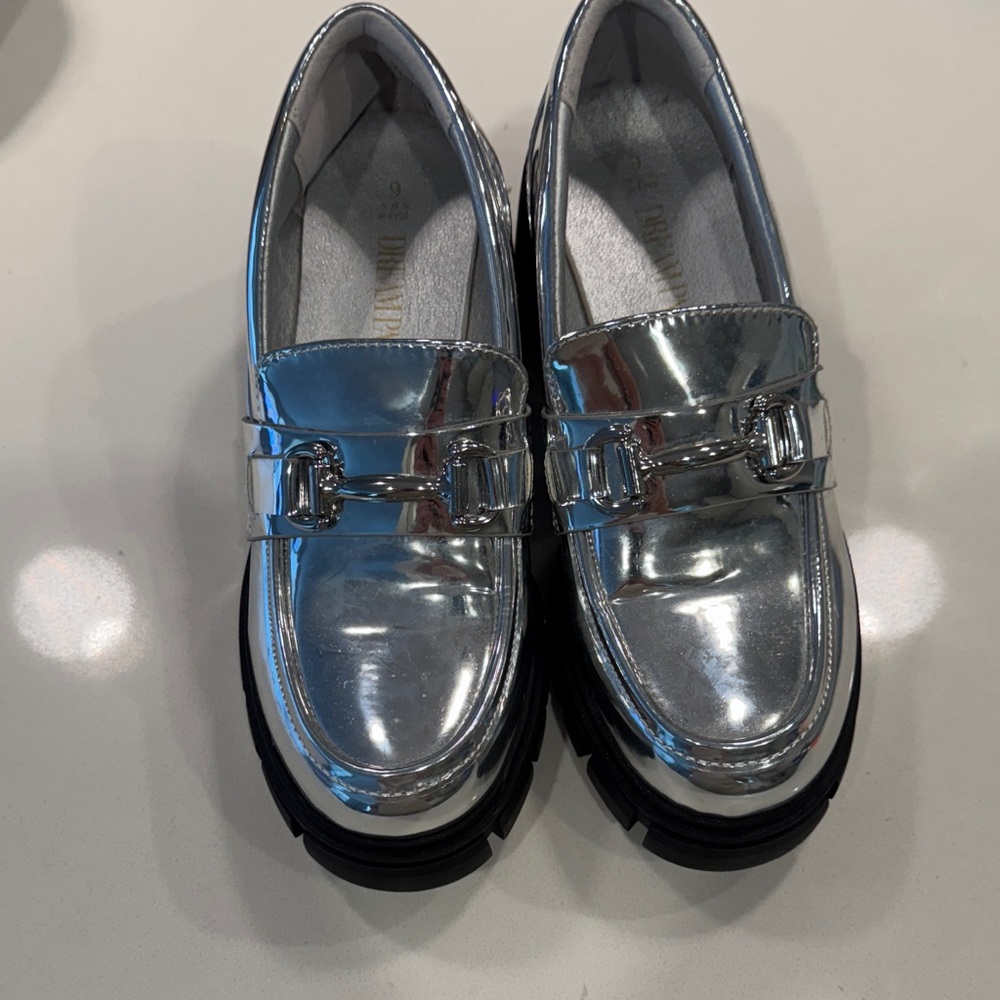 Stylish Silver Kids Loafers